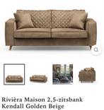 Banken (2x) en armfauteuils (2x) Riviera Maison Golden beige, Huis en Inrichting, Banken | Bankstellen, Ophalen of Verzenden, Gebruikt
