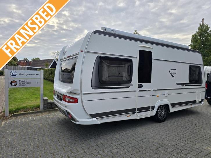 Fendt Saphir 465 SFB met luifel en Truma mover, Caravans en Kamperen, Caravans, Bedrijf, tot en met 4, 1250 - 1500 kg, Rondzit
