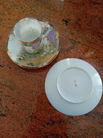Zes handbeschilderde porseleinen kopjes., Antiek en Kunst, Ophalen of Verzenden