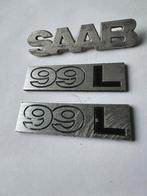 3 x Embleem SAAB 99L emblemen. Auto reclame., Ophalen of Verzenden, Gebruikt, Gebruiksvoorwerp