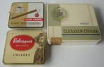 3 sigarenblikjes: Claassen, Velasques, Henri Wintermans, all, Verzamelen, Ophalen of Verzenden, Zo goed als nieuw, Tabaksdoos of Verpakking