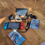 Nintendo switch + spelletjes, Ophalen of Verzenden, Zonder controller, Switch Original, Gebruikt