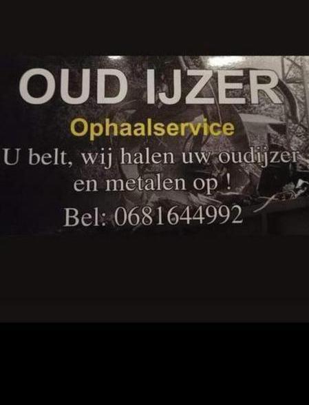 Gezocht  oudijzer en metalen Ophaalservice, Tickets en Kaartjes, Evenementen en Festivals, Eén persoon