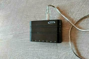 USB 2 Hub,NGS,7 poorten,computer,B type,extender beschikbaar voor biedingen