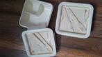 2x Lunchbox met Bestek - 1100ml, Ophalen of Verzenden, Nieuw