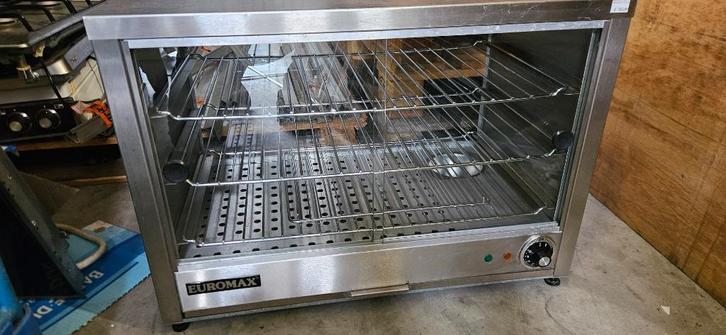 EUROMAX  WARMHOUD VITRINE RVS ,PROFESSIONEEL GEBRUIK, Witgoed en Apparatuur, Ovens, Zo goed als nieuw, Vrijstaand, Minder dan 45 cm