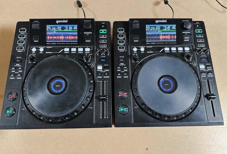 2 Gemini MDJ-1000 professional media contollers USB CD Link, Muziek en Instrumenten, Dj-sets en Draaitafels, Gebruikt, Dj-set