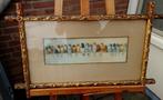 Hector GIACOMELLI (1822-1904) Vogeltjes ~1870 aquarel/litho, Ophalen of Verzenden