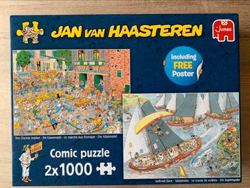 Puzzels Jan van Haasteren / Kaasmarkt en Skûtsjesilen beschikbaar voor biedingen