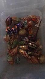 Doos gekleurde ballen 4 engeltjes piek, Diversen, Kerst, Ophalen of Verzenden, Zo goed als nieuw
