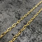 14 karaat gouden ketting prachtig schakel flat magnum, Ophalen of Verzenden, Zo goed als nieuw, Goud