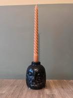 Zwarte kaarsenhouder met gezicht, Ophalen, Overige materialen, Zwart, Zo goed als nieuw