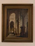 Schilderij kerkinterieur Adri Visser, Ophalen