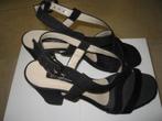 Zwarte open schoenen met hoge hak, Zwart, Ophalen of Verzenden, Zo goed als nieuw, Schoenen met hoge hakken