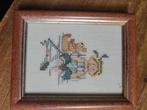 Vintage Geborduurd Lijstje, Antiek en Kunst, Kunst | Etsen en Gravures, Ophalen of Verzenden