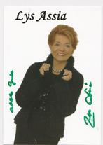 LYS ASSIA (1924-2018) met ECHTE handtekening Songfestival, Verzenden, 1980 tot heden, Ongelopen, Sterren en Beroemdheden