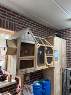 Te koop houten vogelkooi incl broedblok, Dieren en Toebehoren, Ophalen of Verzenden, Gebruikt, Hout, Vogelkooi