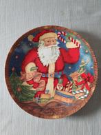 Een bord met een kerstman  om als iets op te presenteren., Ophalen of Verzenden, Zo goed als nieuw