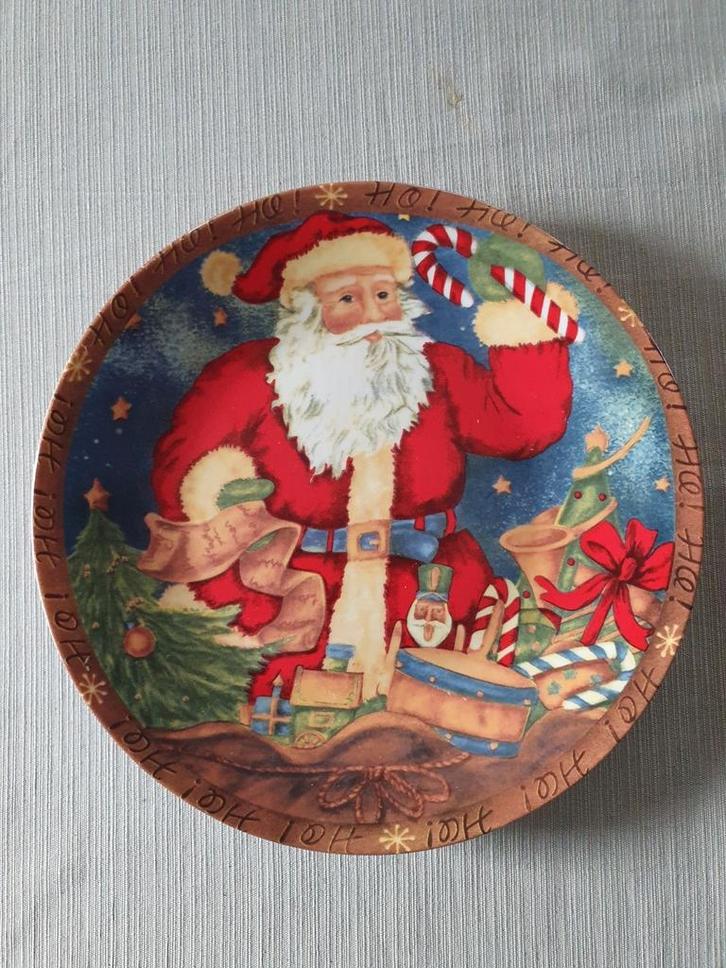 Een bord met een kerstman er op., Diversen, Kerst, Zo goed als nieuw, Ophalen of Verzenden