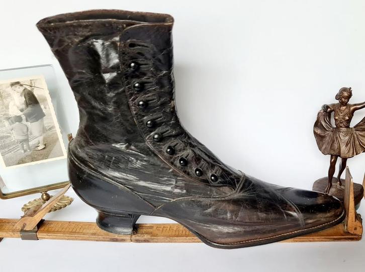 Victoriaanse voetmaatliniaal / schoen meter ca. 1880, Antiek en Kunst, Antiek | Gereedschap en Instrumenten, Ophalen of Verzenden