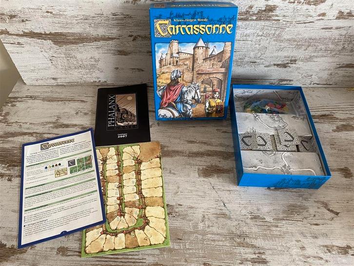 Carcassonne basis editie [s910], Hobby en Vrije tijd, Gezelschapsspellen | Bordspellen, Zo goed als nieuw, Ophalen of Verzenden
