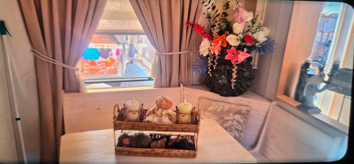 Eethoekbank met tafel en bankje eiken wit, Huis en Inrichting, Complete eetkamers, 4 tot 6 stoelen, Ophalen