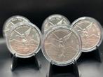 5 x 1oz libertad .999 zilver 5oz totaal - plata pura, Ophalen of Verzenden, Zilver