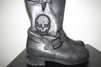 Philipp Plein biker boots swarovski schedel zijkant banden 3, Kleding | Dames, Schoenen, Overige kleuren, Verzenden, Lage of Enkellaarzen