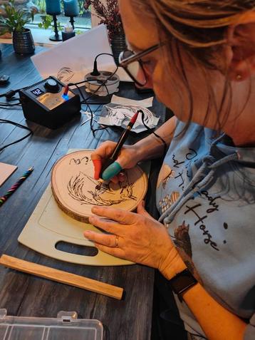 Workshop houtbranden (pyrografie) beschikbaar voor biedingen