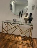 Nieuwe Side Table met Spiegel, Nieuw, Minder dan 50 cm, Ophalen of Verzenden, Glas