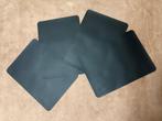 4 zwarte placemats, Ophalen of Verzenden, Zo goed als nieuw, Bord