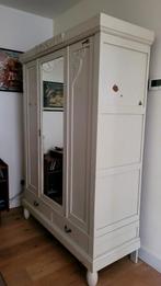 Spiegelkast; oude linnenkast/ leg en hang, Huis en Inrichting, Kasten | Kledingkasten, Ophalen, Gebruikt, 100 tot 150 cm, 200 cm of meer