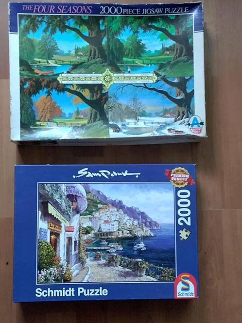 Twee legpuzzels van 2000 stuks, Hobby en Vrije tijd, Denksport en Puzzels, Gebruikt, Legpuzzel, Meer dan 1500 stukjes, Ophalen of Verzenden