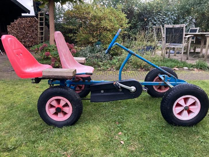 Berg skelter met kar en tweede zitje, Kinderen en Baby's, Speelgoed | Buiten | Skelters, Gebruikt, Berg, Duozit, Met kar of aanhanger