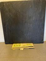 Leistenen tafelblad zwart 85 x 85 x 4 cn, Huis en Inrichting, Tafels | Salontafels, Overige materialen, Gebruikt, 50 tot 100 cm