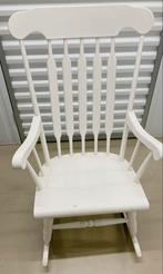 Witte Schommelstoel, Huis en Inrichting, Stoelen, Ophalen, Gebruikt, Wit, Eén