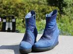 Jan Jansen blauwe laarsjes met suede en leer mt. 39, Kleding | Dames, Ophalen, Blauw, Lage of Enkellaarzen, Jan Jansen