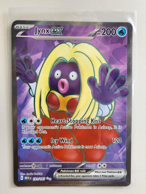 Jynx ex 191 Pokemon 151 NM, Hobby en Vrije tijd, Verzamelkaartspellen | Pokémon, Nieuw, Losse kaart, Foil, Ophalen of Verzenden