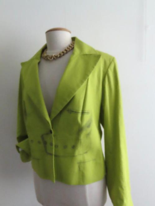 UNIEK DESIGN, katoenen blazer met leuke grapjes mt 42/44, Kleding | Dames, Jasjes, Kostuums en Pakken, Nieuw, Jasje, Maat 42/44 (L)
