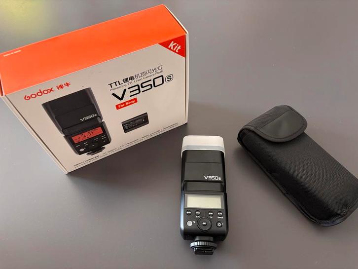 Godox V350S Flitser voor Sony, Audio, Tv en Foto, Fotografie | Flitsers, Zo goed als nieuw, Overige merken, Kantelbaar, Ophalen of Verzenden