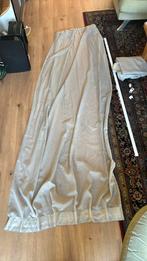 Gordijnen, Ophalen, 200 cm of meer, Zo goed als nieuw, Beige