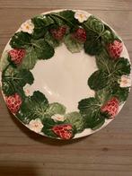Barbotine schaaltje aardbeien fruit, Antiek en Kunst, Ophalen of Verzenden