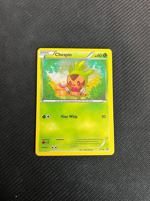 Chespin #XY88 Holo, Hobby en Vrije tijd, Verzamelkaartspellen | Pokémon, Zo goed als nieuw, Losse kaart, Foil, Ophalen of Verzenden