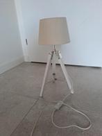 Driepoot Lamp - Whitewash - 49cm, Ophalen, Metaal, Zo goed als nieuw, Modern