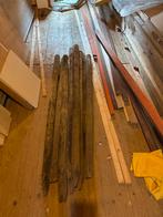 9 Weidepalen 160cm met punt, Doe-het-zelf en Verbouw, Hout en Planken, Gebruikt, Overige typen, 50 mm of meer, Ophalen