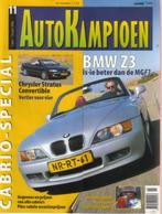 Autokampioen 11 1996 : BMW Z3 - MG MGF - Fiat Punto Cabrio, Gelezen, Ophalen of Verzenden, Autokampioen, Algemeen