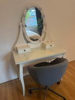 Kaptafel hemnes ikea + stoel, Ophalen, Gebruikt, 100 tot 150 cm, 150 tot 200 cm