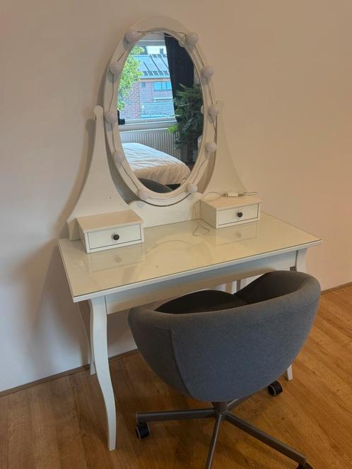 Kaptafel hemnes ikea + stoel, Huis en Inrichting, Tafels | Kaptafels, Gebruikt, 150 tot 200 cm, 100 tot 150 cm, Hout, Ophalen