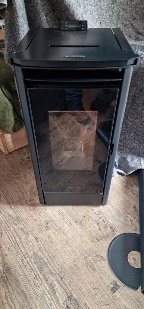 Pelletkachel, Huis en Inrichting, Kachels, Gebruikt, Vrijstaand, Pelletkachel, Hout, Ophalen