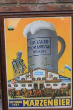 Originele Poster Oktober Fest Bierfeesten Munchen 1974, Ophalen of Verzenden, Gebruikt, Reclamebord, Plaat of Schild, Heineken